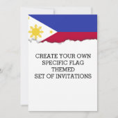 Invitation Drapeau des Philippines (Devant)