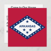 Invitation Drapeau d'État de l'Arkansas (Devant / Derrière)