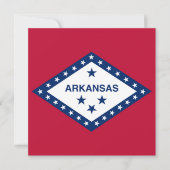 Invitation Drapeau d'État de l'Arkansas (Devant)