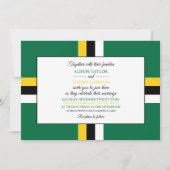 Invitation Drapeau dominicain, Drapeau de la Dominique Mariag (Devant)