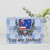 Invitation Drapeau du Bouclier australien (Debout devant)