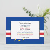Invitation Drapeau du Cap-Vert, Drapeau du Mariage du Cap-Ver (Debout devant)