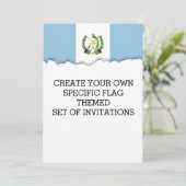 Invitation Drapeau du Guatamala (Debout devant)