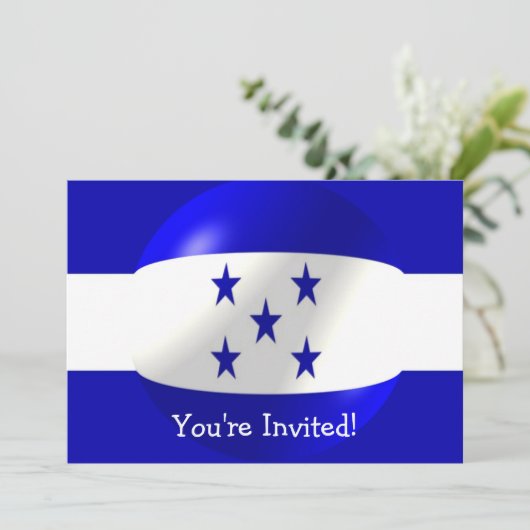 Invitation Drapeau du Honduras (Debout devant)