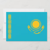 Invitation Drapeau du Kazakhstan, Drapeau du Kazakhstan Maria (Dos)