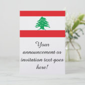 Invitation Drapeau du Liban (Debout devant)