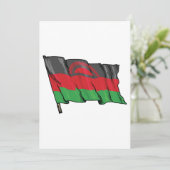 Invitation Drapeau du Malawi (Debout devant)