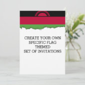 Invitation Drapeau du Malawi (Debout devant)