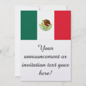 Invitation Drapeau du Mexique (Devant)