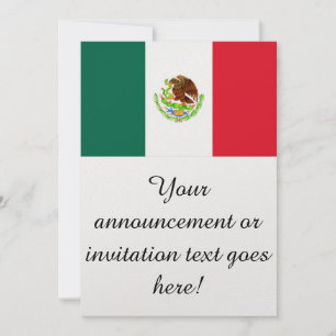 Invitation Drapeau du Mexique