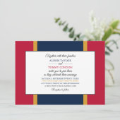 Invitation Drapeau du Mississippi, Drapeau du Mariage du Miss (Debout devant)