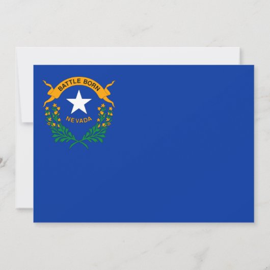 Invitation Drapeau du Nevadan, Drapeau du Nevada Mariage (Dos)