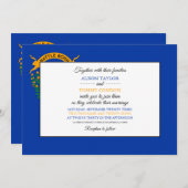 Invitation Drapeau du Nevadan, Drapeau du Nevada Mariage (Devant / Derrière)