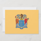 Invitation Drapeau du New Jerseyan, Drapeau du Mariage du New (Dos)