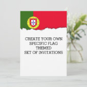 Invitation Drapeau du Portugal (Debout devant)