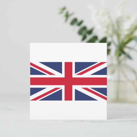 Invitation Drapeau du Royaume-Uni (Debout devant)