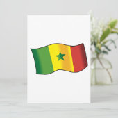 Invitation Drapeau du Sénégal Fierté sénégalaise Vert Jaune R (Debout devant)