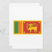 Invitation Drapeau du Sri Lanka (Devant / Derrière)