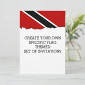 Invitation Drapeau du Trinidad-et-Tobago (Debout devant)