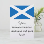 Invitation Drapeau écossais (Debout devant)