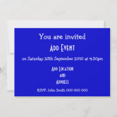 Invitation Drapeau écossais N'importe quelle occasion (Dos)