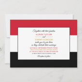 Invitation Drapeau égyptien, Drapeau égyptien Mariage (Devant)