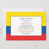 Invitation Drapeau équatorien, Drapeau de l'Equateur Mariage (Devant)