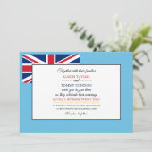 Invitation Drapeau fidjien, Drapeau du Mariage fidjien (Debout devant)