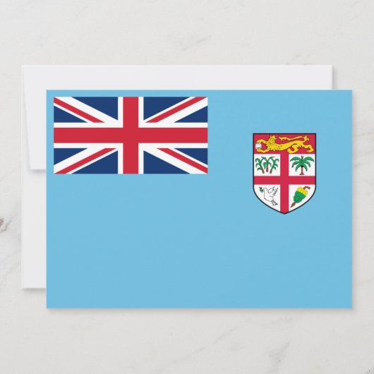 Invitation Drapeau fidjien, Drapeau du Mariage fidjien (Dos)