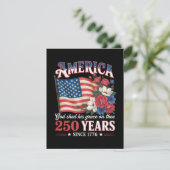 Invitation Drapeau Floral America 250 Ans (Debout devant)