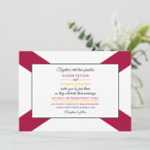 Invitation Drapeau floridien, Drapeau de Floride Mariage (Debout devant)