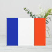 Invitation drapeau français (Debout devant)