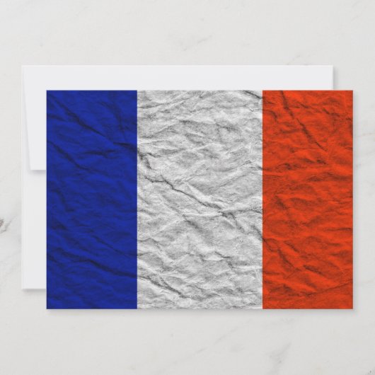 Invitation drapeau français (Devant)