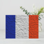 Invitation drapeau français (Debout devant)