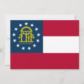 Invitation Drapeau géorgien, Drapeau de Géorgie Mariage (Dos)