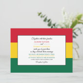 Invitation Drapeau ghanéen, Drapeau du Mariage ghanéen (Debout devant)