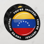 Invitation Drapeau glacé du Venezuela (Devant / Derrière)