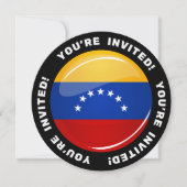 Invitation Drapeau glacé du Venezuela (Devant)