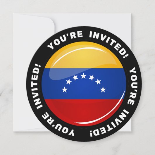 Invitation Drapeau glacé du Venezuela (Devant)