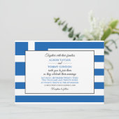 Invitation Drapeau grec, Drapeau de la Grèce Mariage (Debout devant)