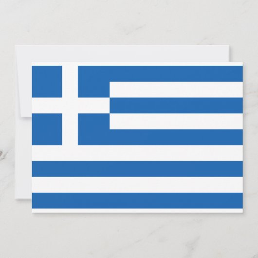 Invitation Drapeau grec, Drapeau de la Grèce Mariage (Dos)