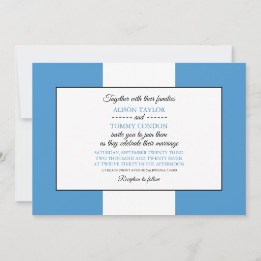 Invitation Drapeau guatémaltèque, Drapeau du Mariage du Guate (Devant)