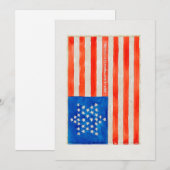 Invitation Drapeau Guerre civile (vers 1936) par Edward Grant (Devant / Derrière)