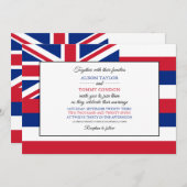 Invitation Drapeau hawaïen, Drapeau du Mariage Hawaï (Devant / Derrière)