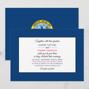 Invitation Drapeau Idahoan, Drapeau du Mariage de l'Idaho