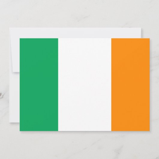Invitation drapeau irlandais (Devant)