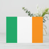 Invitation drapeau irlandais (Debout devant)