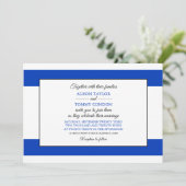 Invitation Drapeau israélien, Drapeau d'Israël Mariage (Debout devant)