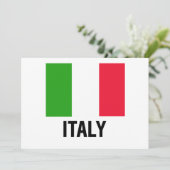 INVITATION DRAPEAU ITALIEN (Debout devant)