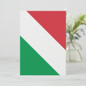 Invitation Drapeau italien (Debout devant)